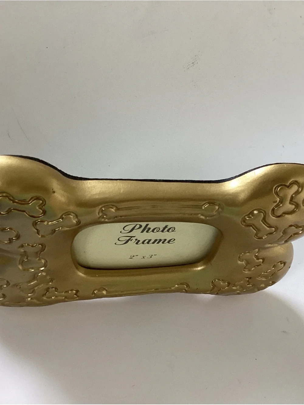 Resin Gold Bone-Shaped Photo Frame - 2